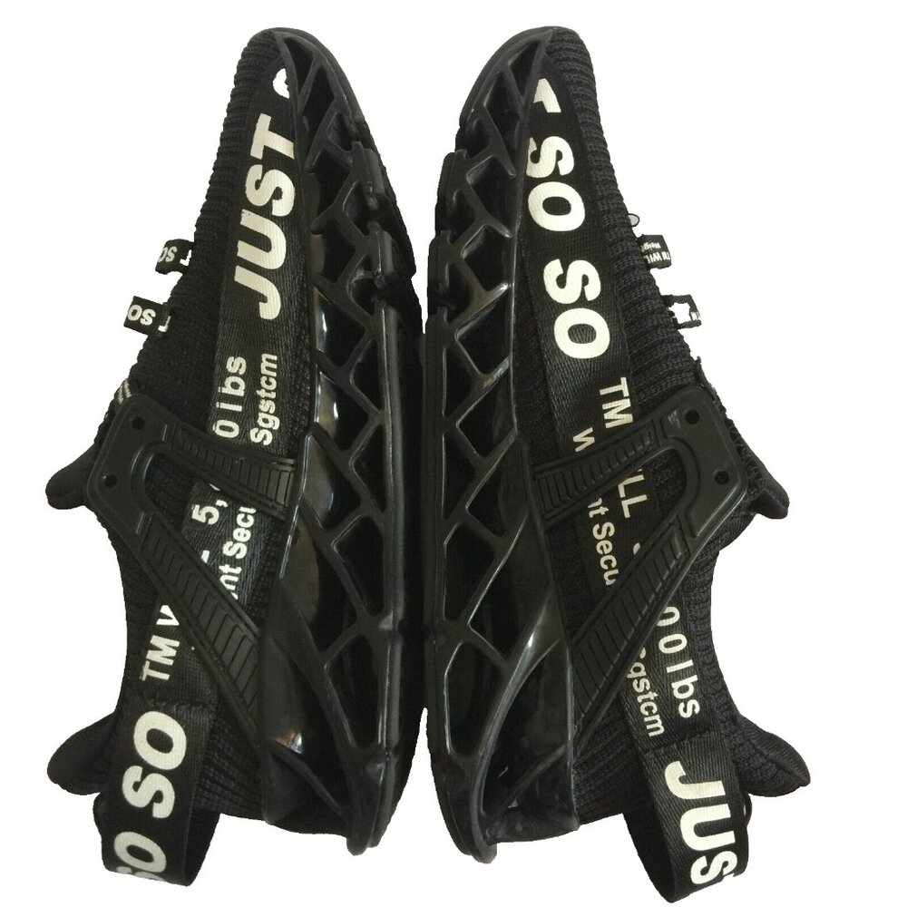 UMYOGO JUST SO SO SHOES WOMENS 7 38 BLACK RUNNING FASHION CASUAL WORKOUT NO LACE